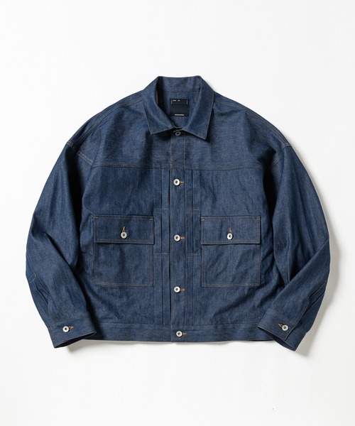 meanswhile（ミーンズワイル） デニムジャケット gジャン Raw Denim