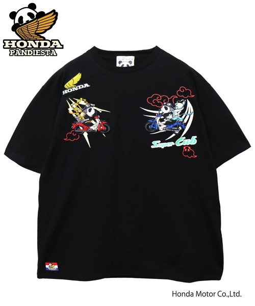 PANDIESTA tシャツ Honda×Pandiesta スーパーカブ風雷神パンダT