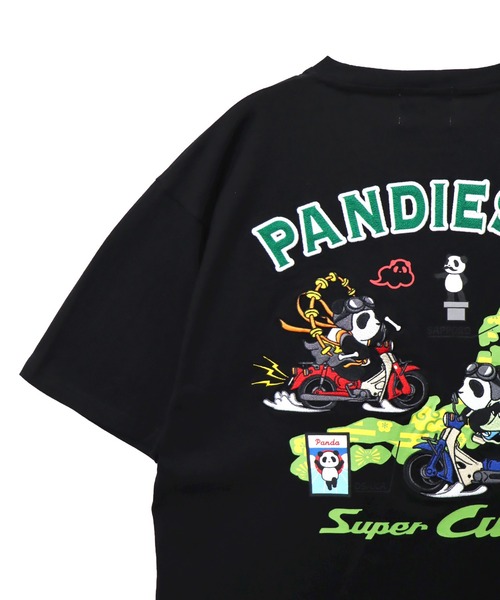 PANDIESTA tシャツ Honda×Pandiesta スーパーカブ風雷神パンダT