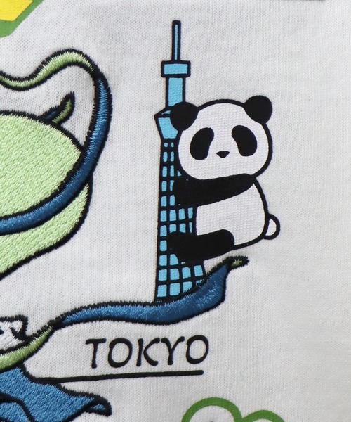 ☆アパレルパンダ☆プロフ必読ページ PANDIESTA tシャツ Honda×Pandiesta スーパーカブ風雷神パンダT