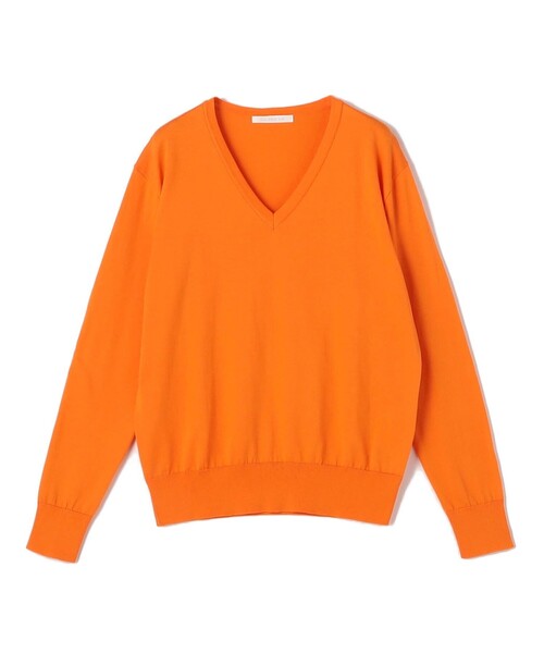 「GALERIE VIE」 Vネックニット FREE オレンジ レディース