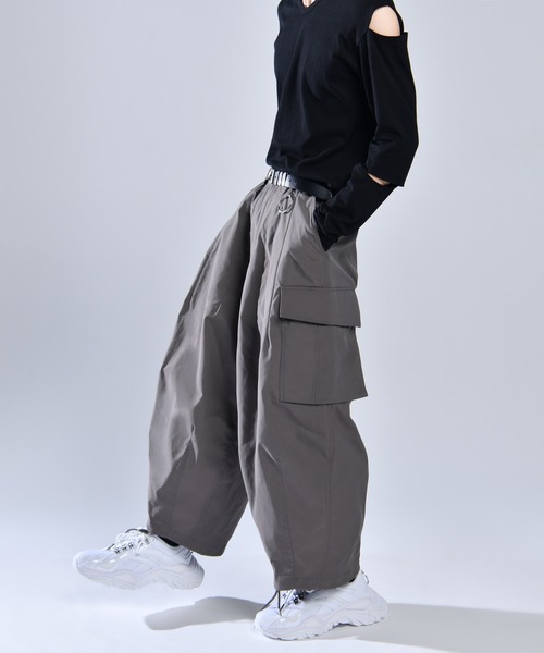  ホワイトカーゴパンツ URBAN BLOCKS CARGO PANTS：アーバンブロックスカーゴパンツ