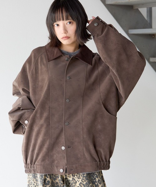 PBLIM ブルゾン アウター 「UNISEX」ソフトスエードブルゾン 