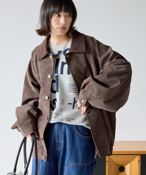 PBLIM ブルゾン アウター 「UNISEX」ソフトスエードブルゾン