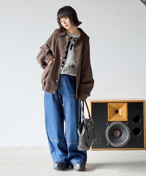 PBLIM ブルゾン アウター 「UNISEX」ソフトスエードブルゾン