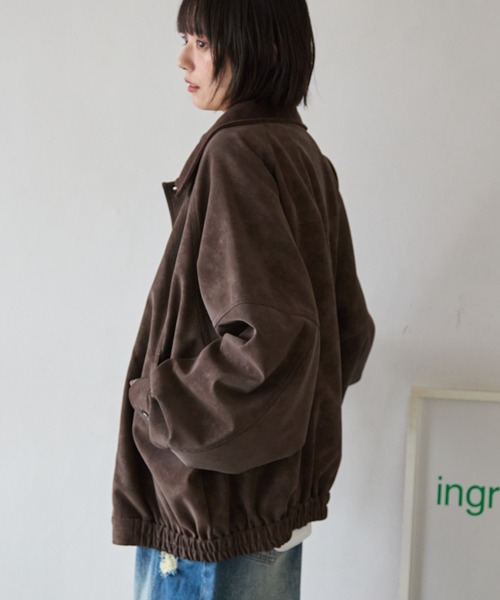 PBLIM ブルゾン アウター 「UNISEX」ソフトスエードブルゾン 