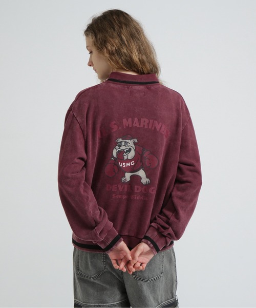 【タグ付き美品】acne studios スウェット Usuke Devil着用 AVIREX（アヴィレックス） トレーナー スウェット DEVIL DOG GARMENT