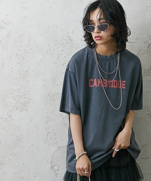 「GEVS.」 「SMILELAND」半袖Tシャツ L ブラック レディース_画像7