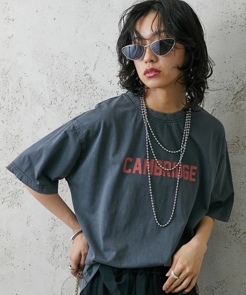 「GEVS.」 「SMILELAND」半袖Tシャツ L ブラック レディース_画像8