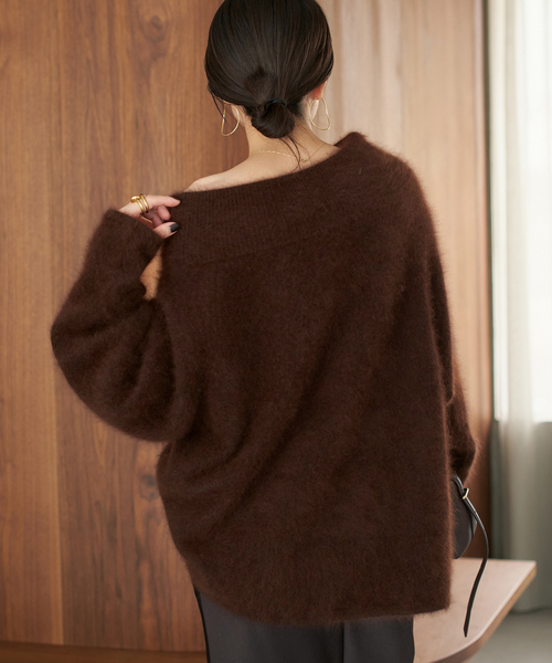 plage ニット セーター Fur Off Neck レディース : ZOZOTOWN