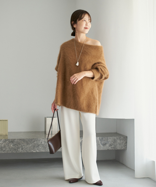 plage ニット セーター Fur Off Neck レディース : ZOZOTOWN