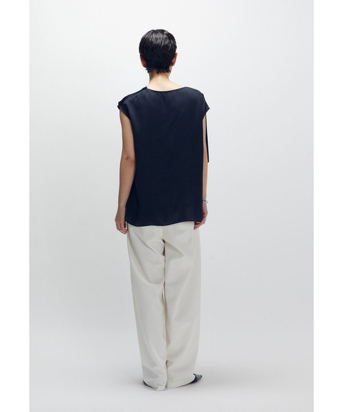 1er Arrondissement ブラウス シャツ サテンドレープブラウス