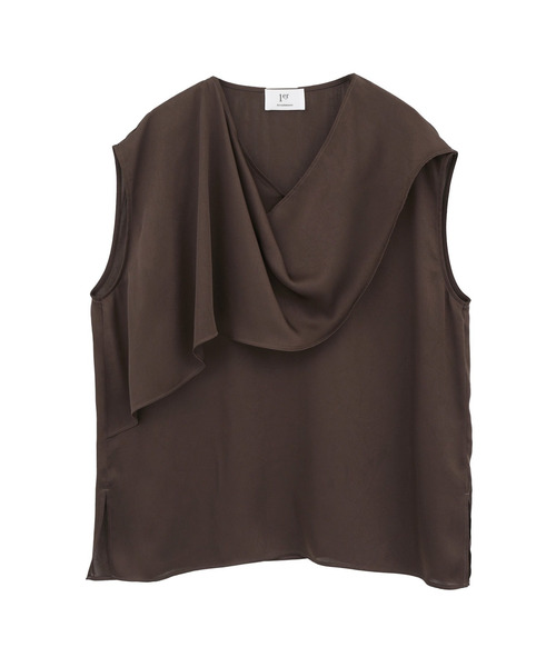 1er Arrondissement ブラウス シャツ サテンドレープブラウス