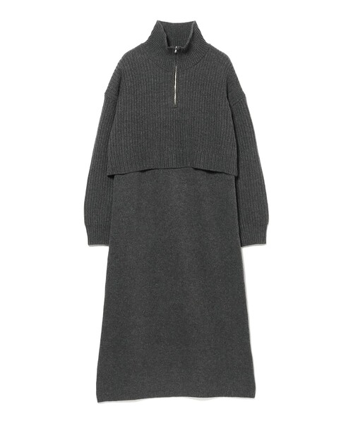 B：MING by BEAMS（ビーミング by ビームス） ワンピース レイヤード風