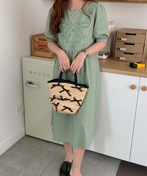「shopnikoniko」 かごバッグ フリー ブラック レディース_画像3