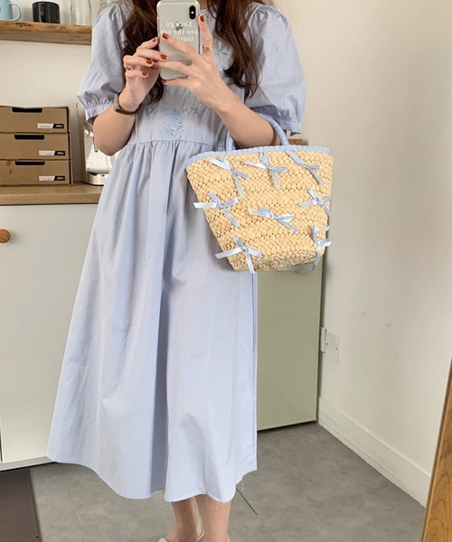 「shopnikoniko」 かごバッグ フリー ブラック レディース_画像4