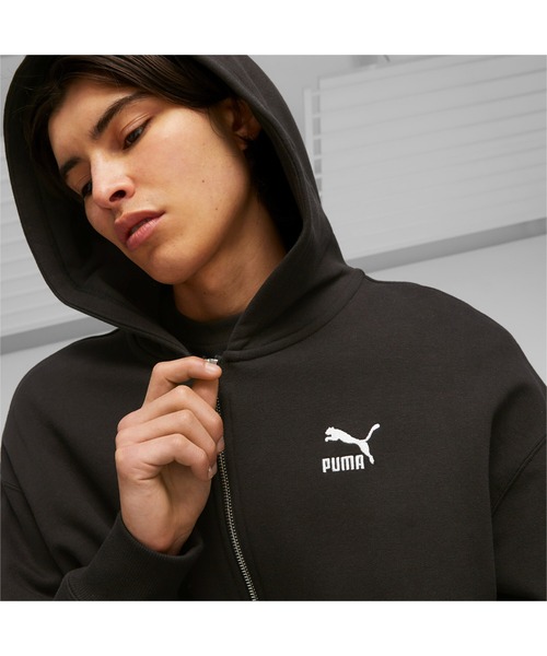 PUMA 「PUMA」 ジップアップパーカー X-SMALL ブラック メンズ