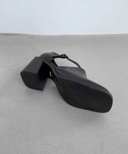 「Didot.showroom」 ヒールサンダル 25cm ブラック レディース_画像5