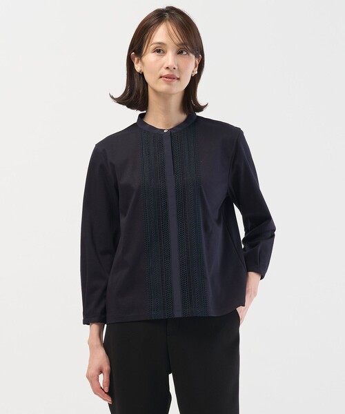 レースコンビボウタイカットソー tシャツ レースコンビ ボウタイ カットソー レディース : ZOZOTOWN