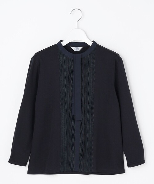 レースコンビボウタイカットソー tシャツ レースコンビ ボウタイ カットソー レディース : ZOZOTOWN