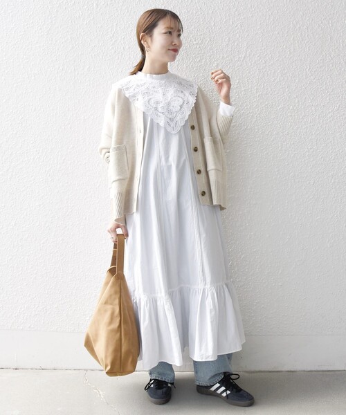 ♡新品未使用！定価18万！バーバリー 白ワンピース♡ bon_meur ワンピース bon_meur:「洗濯機可能」レース ビッグカラー