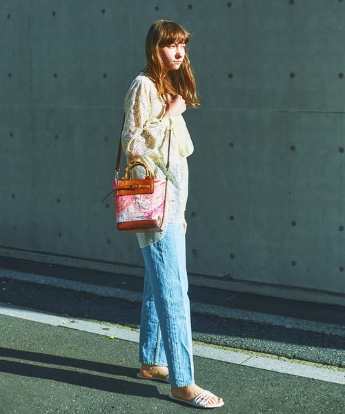 「LOWELL things」 ハンドバッグ フリー ブラウン レディース_画像2