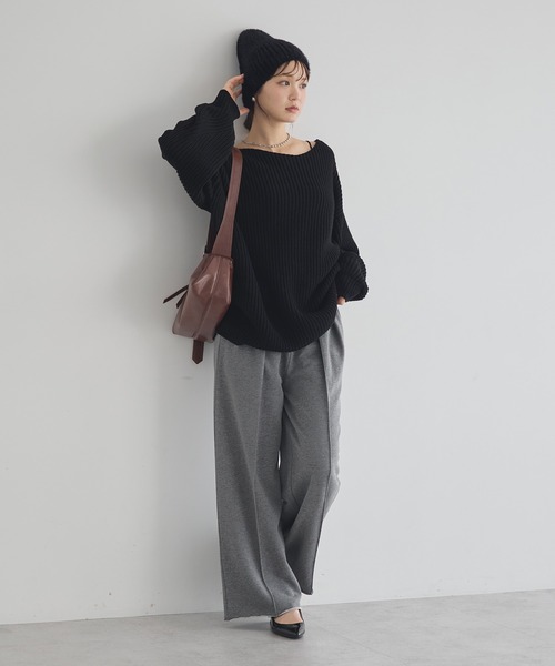 ☻◆新品アースミュージック＆エコロジー ダイヤ柄ルーズニット＋他３点 earth music&ecology（アース ミュージック＆エコロジー） ニット