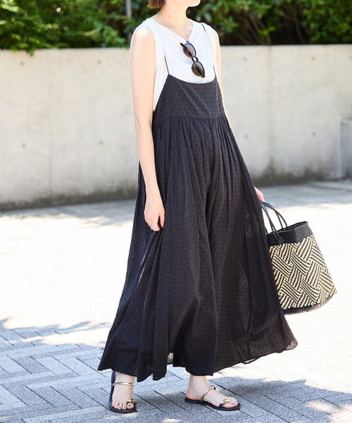 SLOBE IENA（スローブイエナ） キャミソールワンピース FREE ブラック