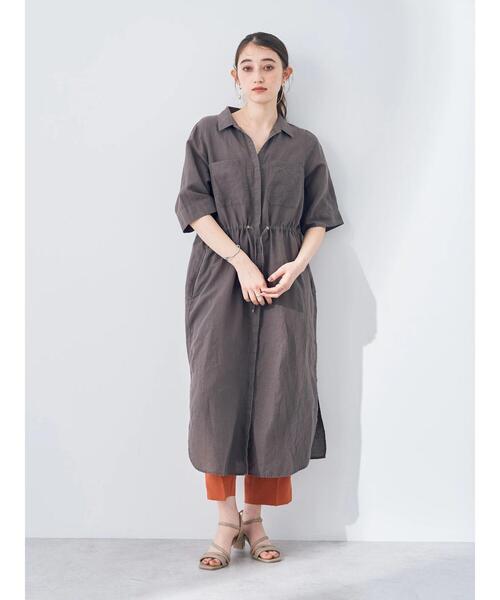 「YECCA VECCA」 シャツワンピース FREE ベージュ レディース_画像6