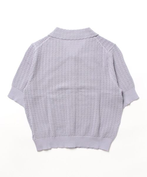 「BANICO」 半袖ニット FREE パープル レディース_画像2