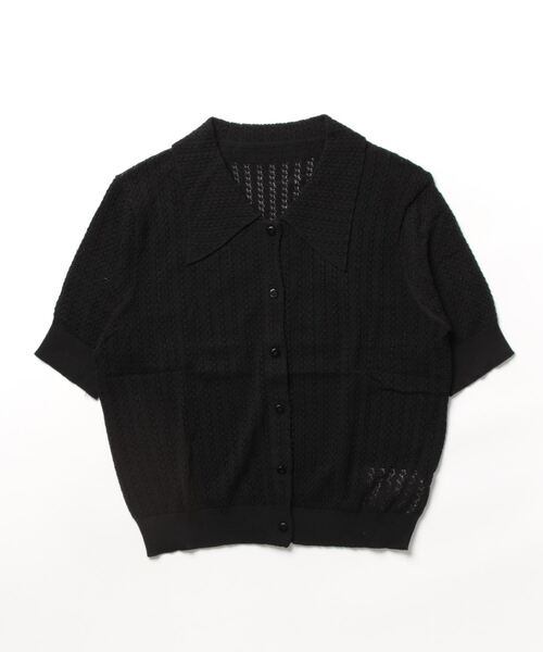 「BANICO」 半袖ニット FREE パープル レディース_画像6