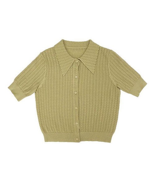 「BANICO」 半袖ニット FREE パープル レディース_画像7