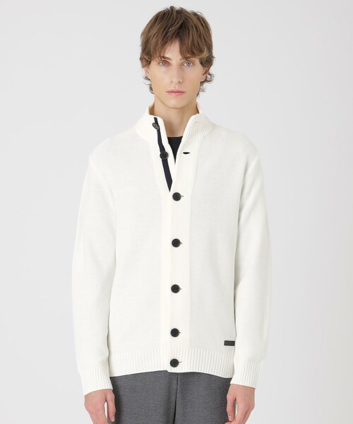 【タグ付き完全新品】BLACK LABEL ハイネックカーディガン　グレー BLACK LABEL ハイネックカーディガン グレー