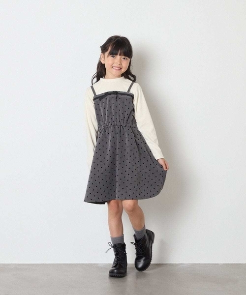 a.v.v（アー・ヴェ・ヴェ） ワンピース 「120-160」フロッキードット