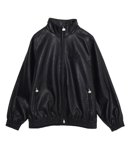 FUBU（フブ） ブルゾン アウター ブランド Faux Leather Track Jacket