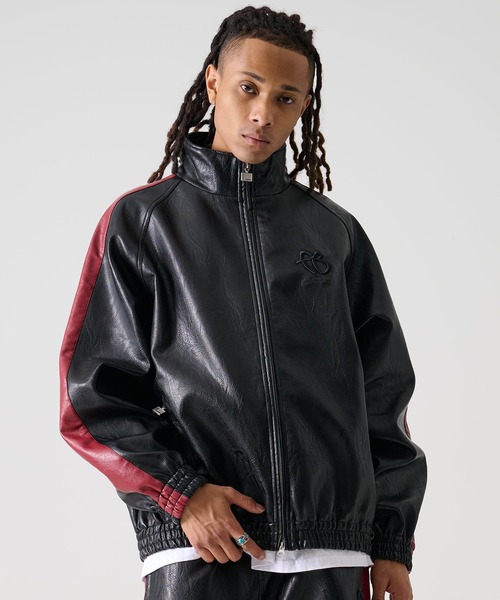 美品 FUBU レーシング レザー ジャケット ブラック L FUBU-Faux Leather Racing Jacket – JACKROSE