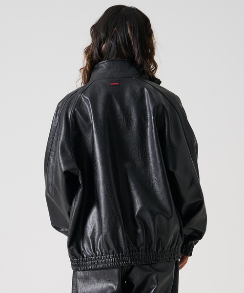 FUBU（フブ） ブルゾン アウター ブランド Faux Leather Track Jacket