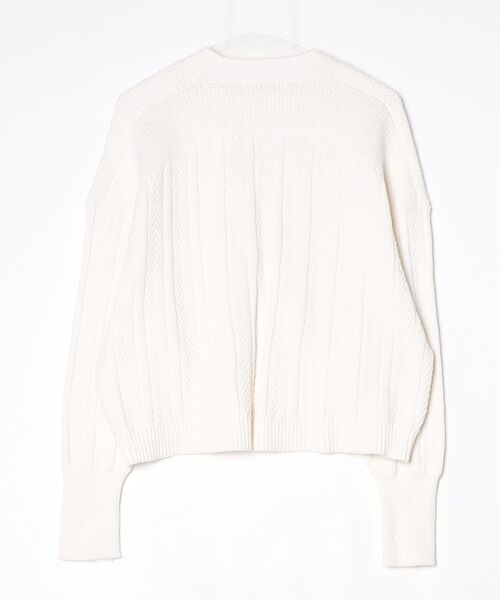 「BRACTMENT」 ニットカーディガン - ホワイト レディース_画像2