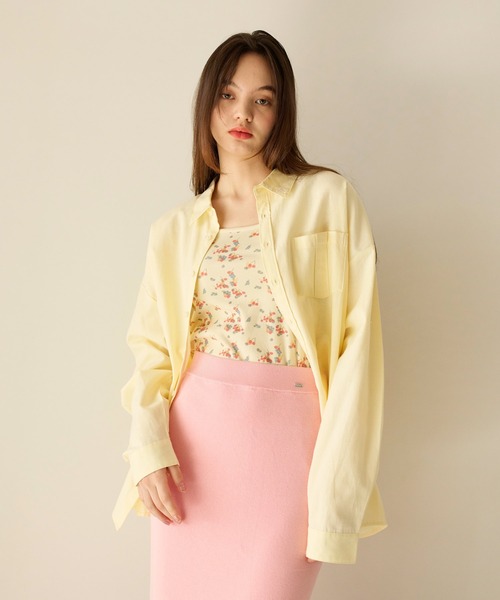 「TINA：JOJUN」 長袖シャツ M クリーム レディース_画像9
