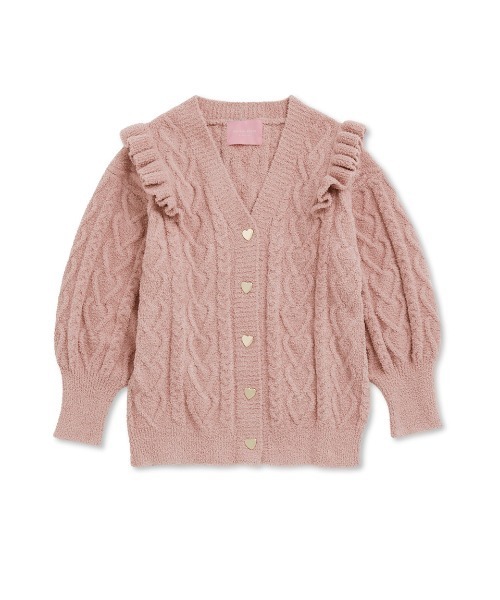 gelato pique（ジェラートピケ） ニットカーディガン FREE ピンク