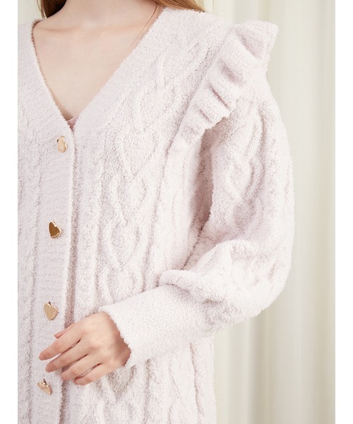 gelato pique（ジェラートピケ） ニットカーディガン FREE ピンク