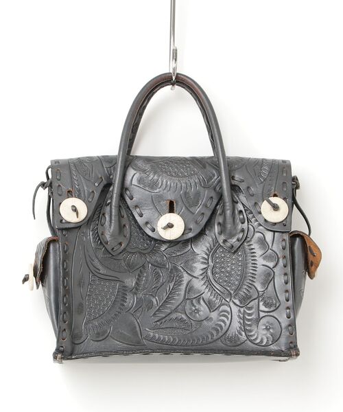 CARVING TRIBES ハンドバッグ FREE ブラック レディース : ZOZOTOWN