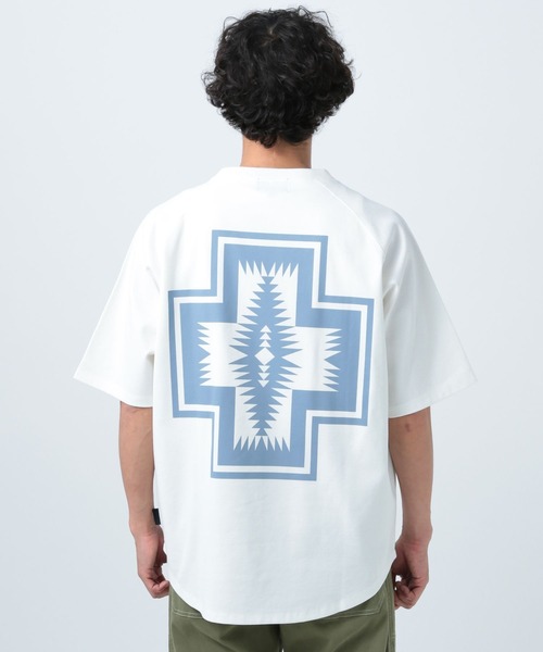 「PENDLETON」 半袖Tシャツ MEDIUM オフホワイト メンズ_画像4