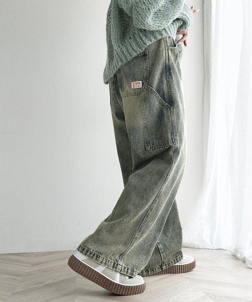 「Java」 デニムパンツ SMALL ブルー レディース_画像2