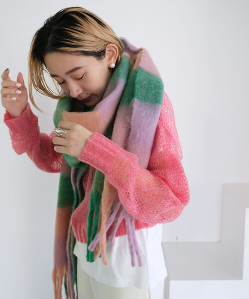 「SLOBE citron.」 長袖ニット - ピンク レディース_画像2