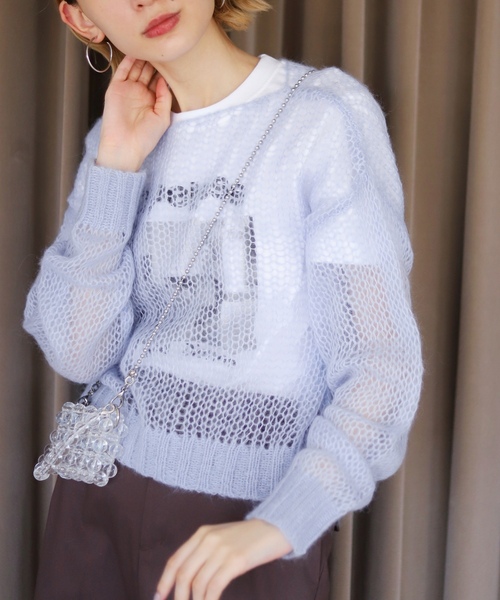 「SLOBE citron.」 長袖ニット - ピンク レディース_画像5