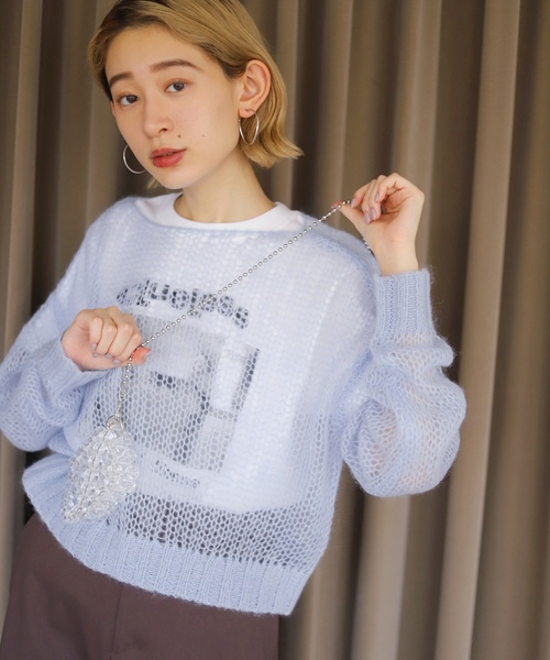 「SLOBE citron.」 長袖ニット - ピンク レディース_画像8