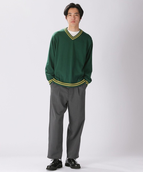 「NUMERALS」 長袖ニット MEDIUM グリーン メンズ_画像6