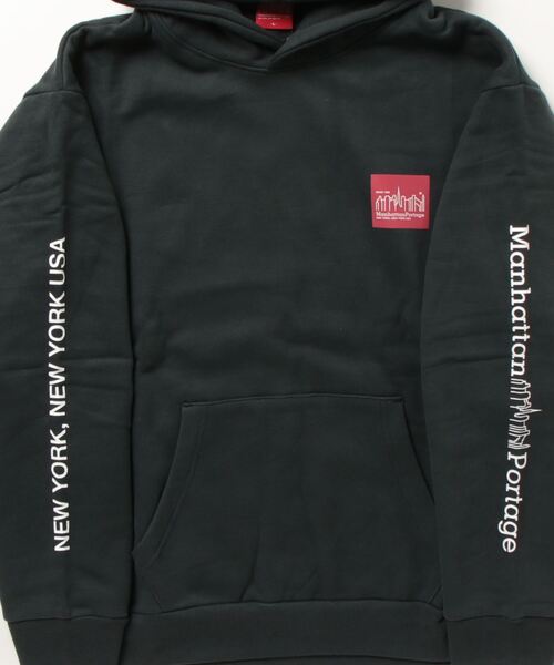「Manhattan Portage」 プルオーバーパーカー M グレー レディース_画像4