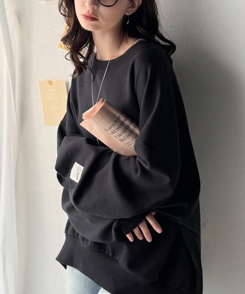 「Java」 スウェットカットソー X-LARGE 杢グレー レディース_画像6